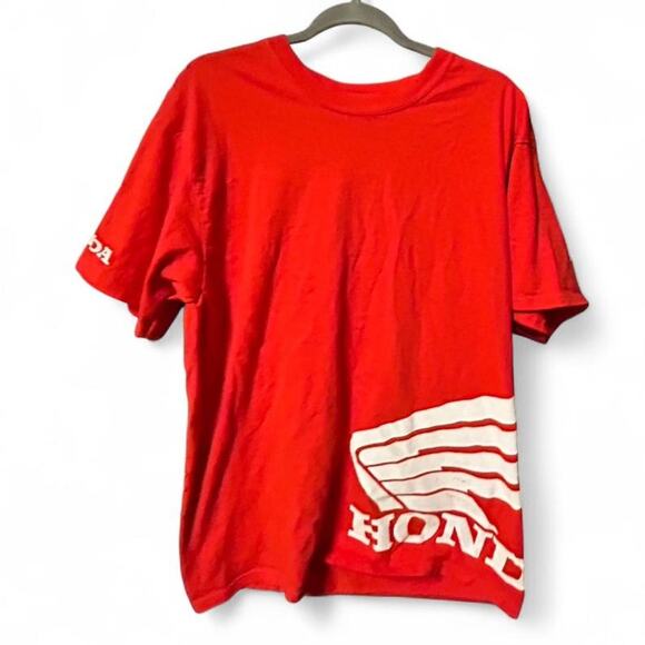 Red honda racing tee men’s L - Picture 1 of 5